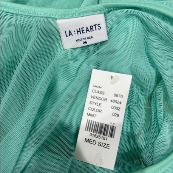 Pacsun Light Blue/Green Mesh Back & Sides Skater Dress (M) - Picture 8 of 10